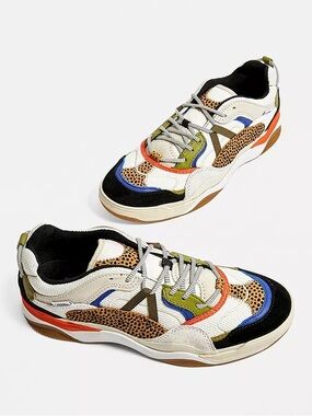 Vans UA Varix WC Tiny Cheetah Sneakers Women’s 9 Multicolor Chunky Lace Up Shoes